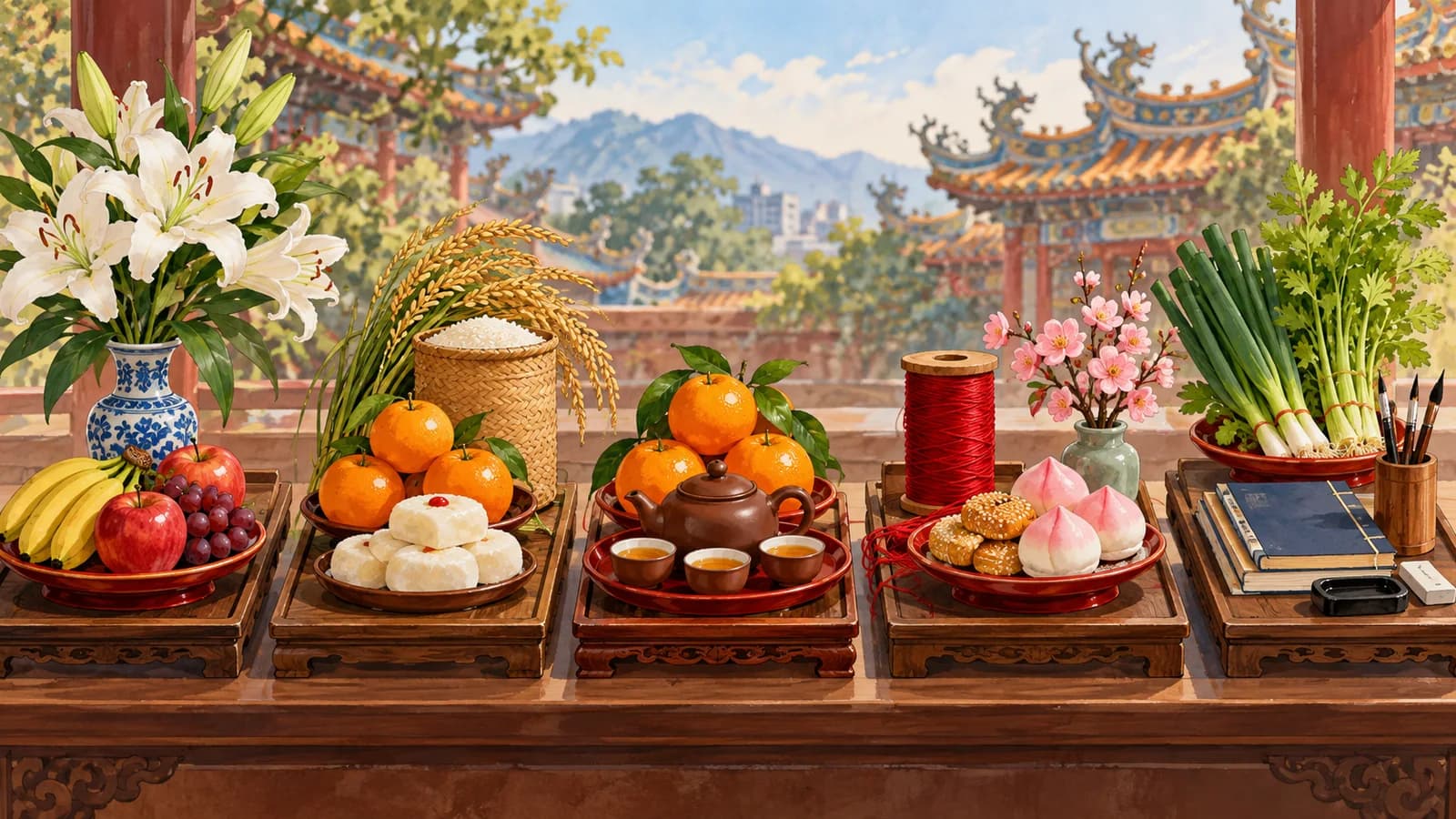 各神明供品偏好整理：媽祖、土地公、財神、月老與文昌